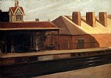 Edward Hopper The El Station painting